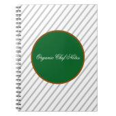 Minimalist Organic Chef Spiral Notebook Notizblock (Vorderseite)