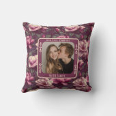 Minimalist Parents 1St Anniversary Throw Pillow  Kissen (Rückseite)