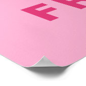 Minimalist Paris France Croissant French Bakery Poster (Ecke)