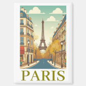 Minimalist Paris Frankreich Eiffelturm Pariser  Magnet (Vorderseite)