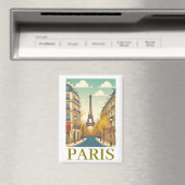 Minimalist Paris Frankreich Eiffelturm Pariser  Magnet (In Situ (Geschirrspüler))