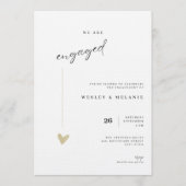 Minimalist Party Modern Engagement Invitation Einladung (Vorderseite)