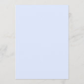 Minimalist Pastel Blue White Monogram Wedding Einladung (Rückseite)