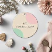 Minimalist Pastel Branding Design Geschenkanhänger