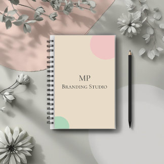 Minimalist Pastel Branding Design Notizblock