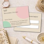Minimalist Pastel Branding Design Terminkarte