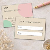 Minimalist Pastel Branding Design Terminkarte