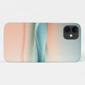 Minimalist Pastel Gradient Waves - Abstract Modern Case-Mate iPhone Hülle (Rückseite (Horizontal))