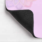 Minimalist Pastel Rainbow Floral Mousepad (Ecke)