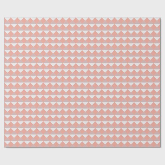 Minimalist Peach Geometric Pattern Geschenkpapier (Flach)