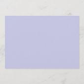 Minimalist Periwinkle Border Personalized Script Mitteilungskarte (Rückseite)