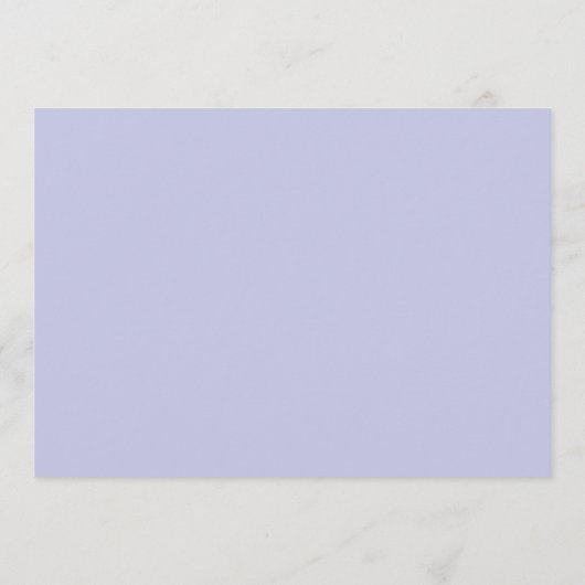 Minimalist Periwinkle Border Personalized Script Mitteilungskarte (Rückseite)