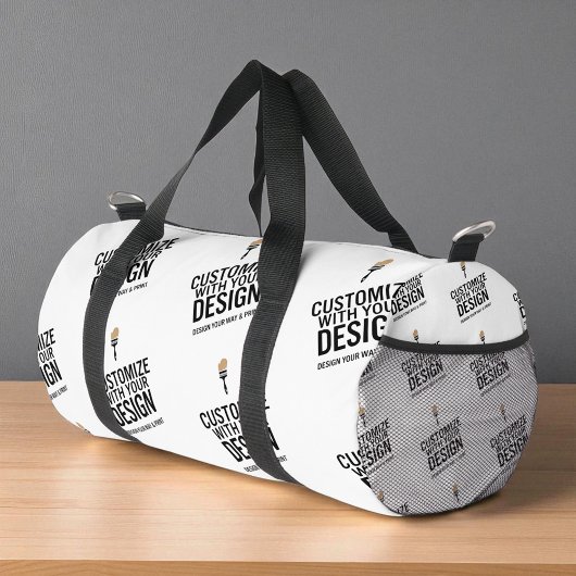 Minimalist Personalized Branded Custom Company  Duffle Bag