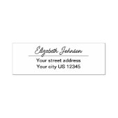 Minimalist Personalized Couples Return Address Permastempel (Design)
