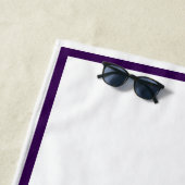 Minimalist Personalized Kissed by the Sun Strandtuch (Beispiel)