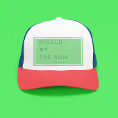 Minimalist Personalized Kissed by the Sun Truckerkappe