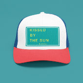 Minimalist Personalized Kissed by the Sun Truckerkappe