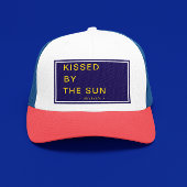 Minimalist Personalized Kissed by the Sun Truckerkappe