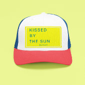 Minimalist Personalized Kissed by the Sun Truckerkappe