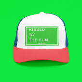 Minimalist Personalized Kissed by the Sun Truckerkappe
