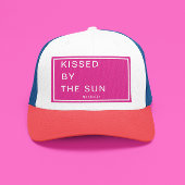 Minimalist Personalized Kissed by the Sun Truckerkappe
