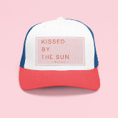 Minimalist Personalized Kissed by the Sun Truckerkappe