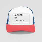 Minimalist Personalized Kissed by the Sun Truckerkappe