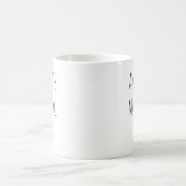 Minimalist Personalized Mahjong Name Design Simple Kaffeetasse (Mittel)