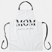 Minimalist Personalized Mom Name Apron Schürze (Vorderseite)