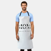 Minimalist Personalized Mom Name Apron Schürze (Getragen)
