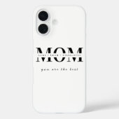 Minimalist Personalized Mom Name Phone Case (Rückseite)