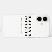 Minimalist Personalized Mom Name Phone Case (Rückseite (Horizontal))