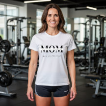 Minimalist Personalized Mom Name T Shirt