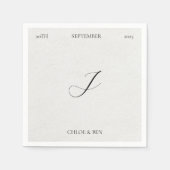 Minimalist, Personalized Napkins Serviette (Vorderseite)
