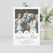 Minimalist Personalized Photo Modern Script (Stehend Vorderseite)