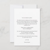 Minimalist Personalized Photo Modern Script (Rückseite)