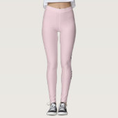 Minimalist Personalized Pink Pilates Princess Leggings (Vorderseite)