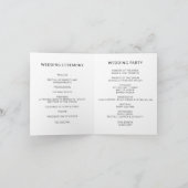 Minimalist Personalized Wedding Modern Wedding Karte (Innenseite)