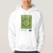 Minimalist Perth Cricket Ground Line Print Hoodie (Vorderseite)
