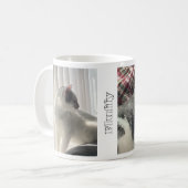 Minimalist Pet Photos and Names Kaffeetasse (Vorderseite Links)