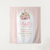 Minimalist petals and prosecco backdrop blush tone wandteppich (Vorderseite)