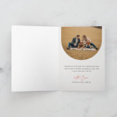 Minimalist Photo Christmas Folded Greeting Card Karte (Innenseite)