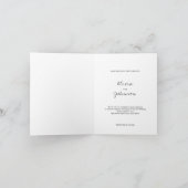 Minimalist Photo Folded Wedding Einladung (Innenseite)