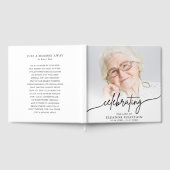 Minimalist Photo Funeral Sympathy Memorial Gästebuch (Voll)