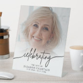 Minimalist Photo Funeral Sympathy Memorial Sockelschild (In Situ)