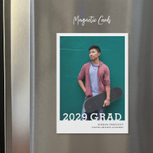 Minimalist Photo Overlay Graduation Announcement