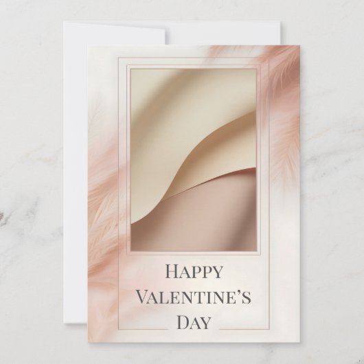 Minimalist Photo Valentine Card (Vorderseite)