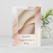 Minimalist Photo Valentine Card (Stehend Vorderseite)