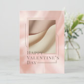 Minimalist Photo Valentine Card (Stehend Vorderseite)