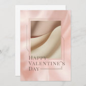 Minimalist Photo Valentine Card (Vorne/Hinten)